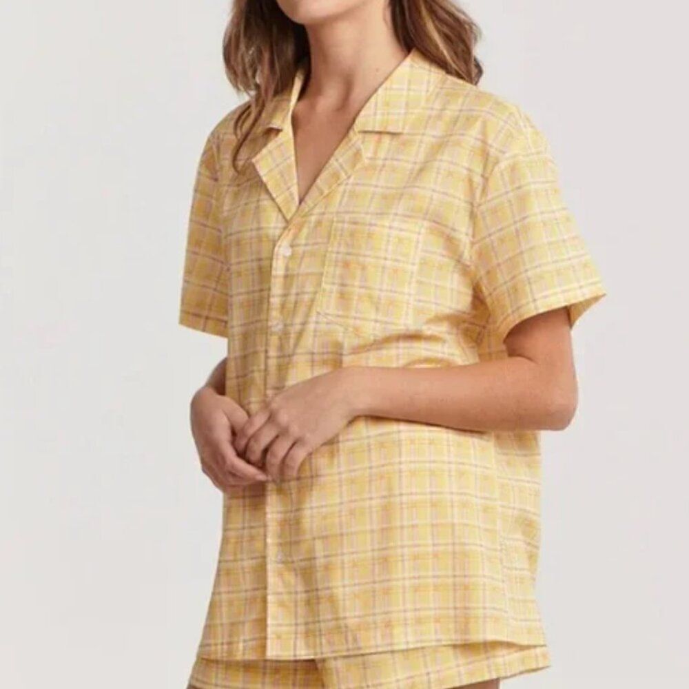 Charlie Holiday Anthropologie Artful Check indie shirt - NWT